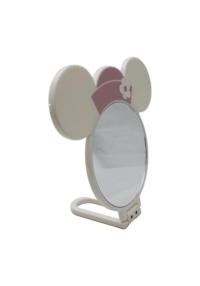 Daiso Minnie Die Cut Hand Mirror - Pink - Image 3